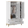 Hanah Home Armario Etto Mm1.44.03.C1 Madera y Roble Blanco